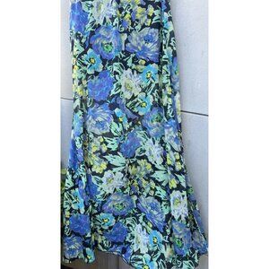 Vintage Mimi Chica Crazy Cat Lady Print Long Skirt Sundress Women’s Sz Medium